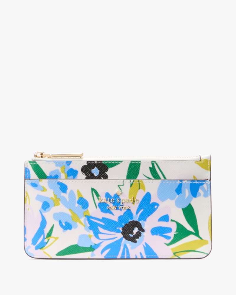 Boxed Madison Floral Large Slim Card Holder