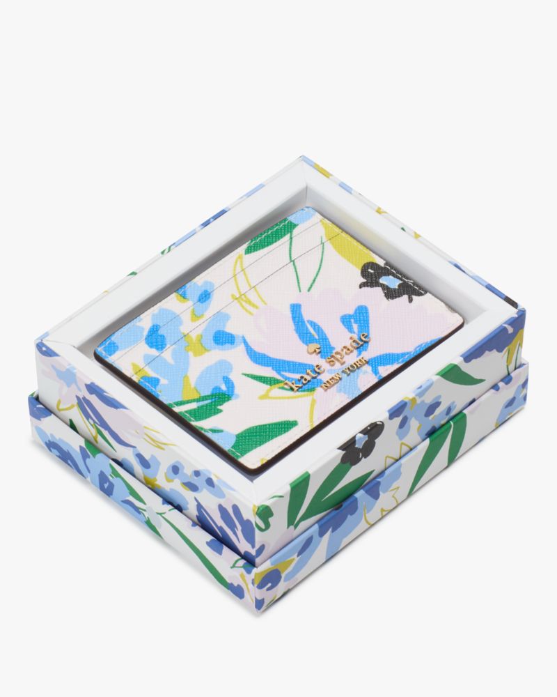 Boxed Madison Floral Small Slim Card Holder