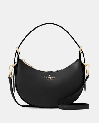 Nova Mirror Metallic Small Crescent Shoulder Bag