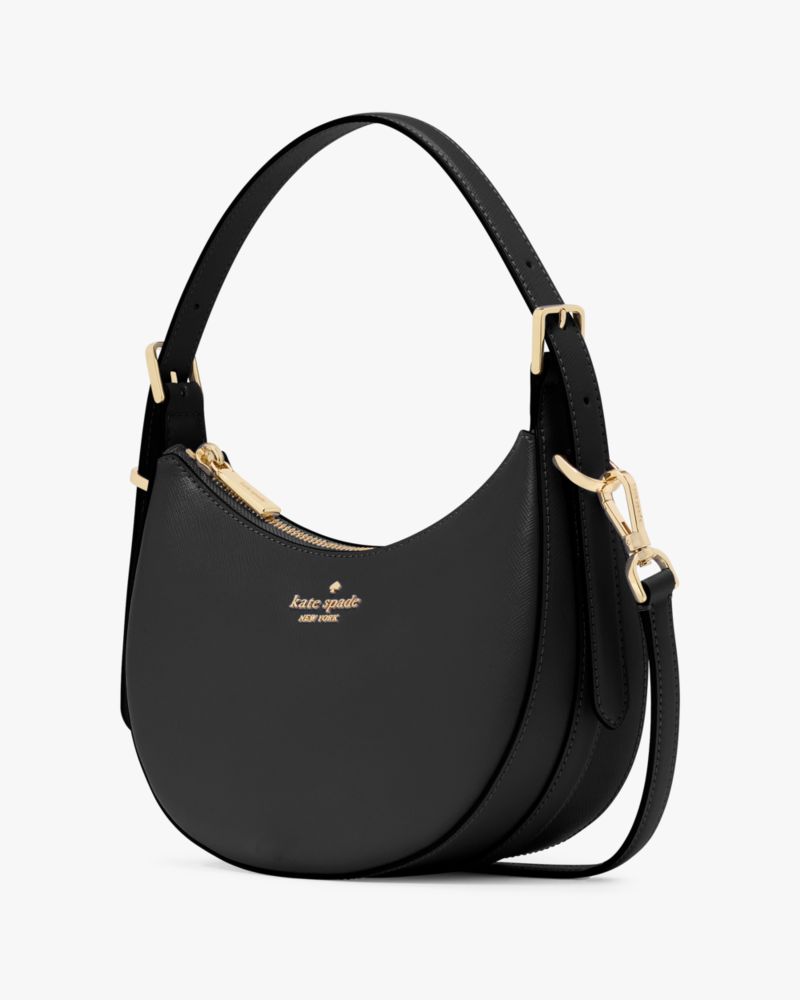 Nova Mirror Metallic Small Crescent Shoulder Bag