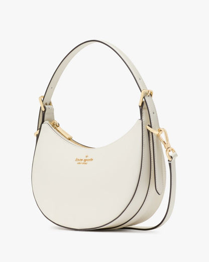 Nova Mirror Metallic Small Crescent Shoulder Bag