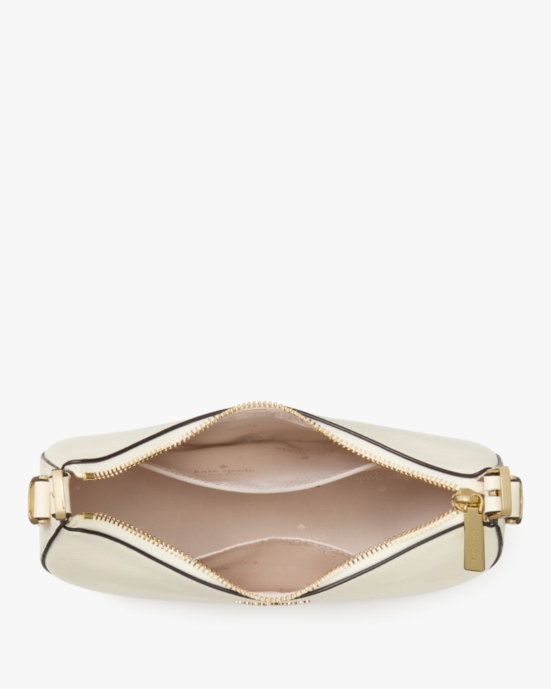 Nova Mirror Metallic Small Crescent Shoulder Bag