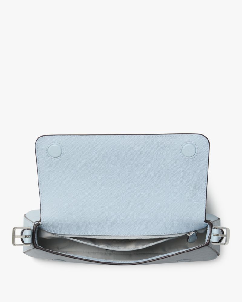 Madison Saffiano Leather Small Flap Shoulder Bag
