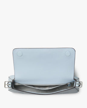 Madison Saffiano Leather Small Flap Shoulder Bag