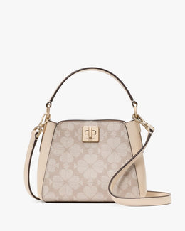 Spade Flower Pvc Mini Top Handle Crossbody