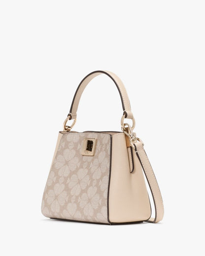 Spade Flower Pvc Mini Top Handle Crossbody