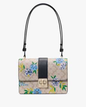 Spade Flower Floral Small Flap Shoulder Bag