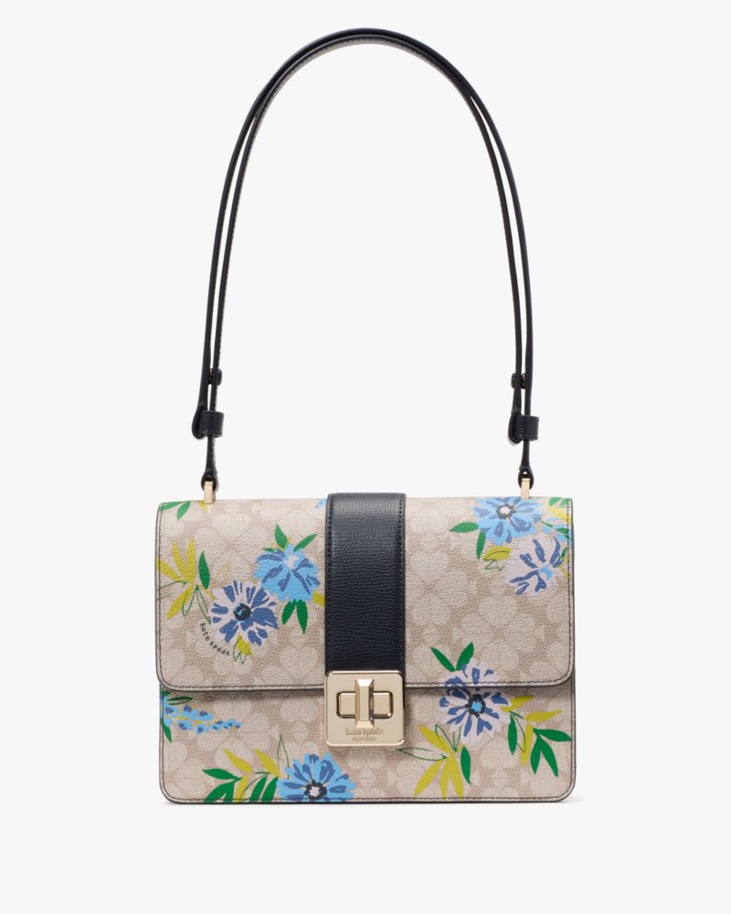 Spade Flower Floral Small Flap Shoulder Bag