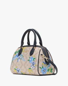 Spade Flower Floral Small Dolly Duffle