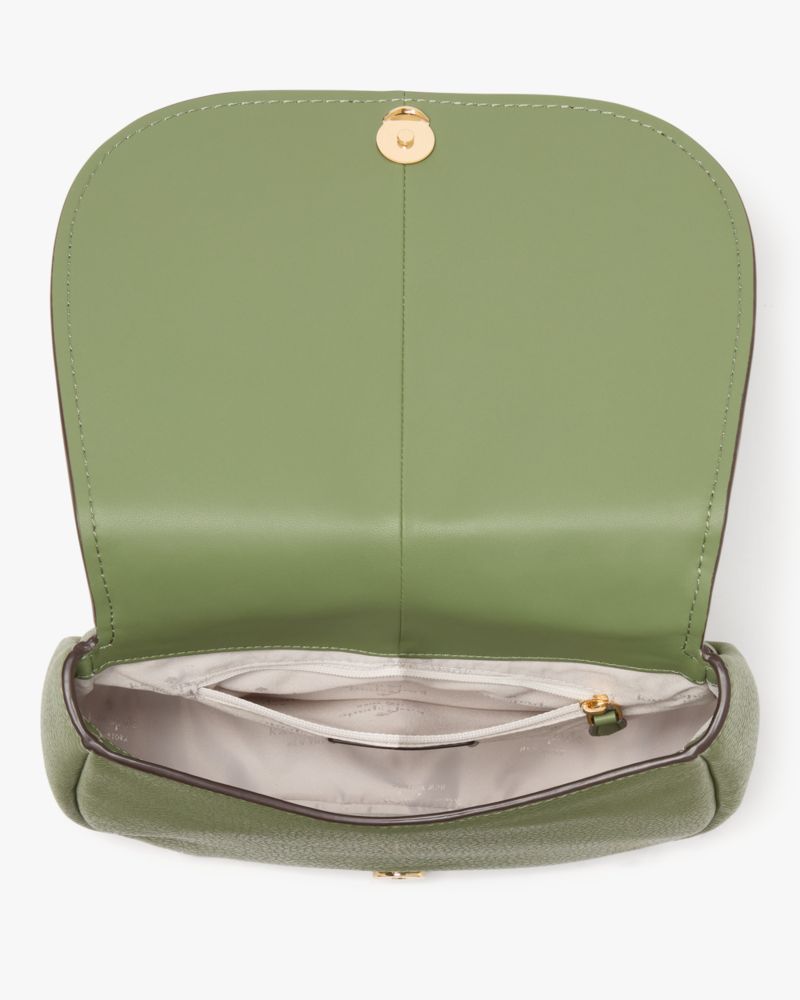 Kayla Pebbled Leather Saddle Bag