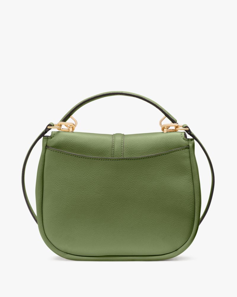 Kayla Pebbled Leather Saddle Bag