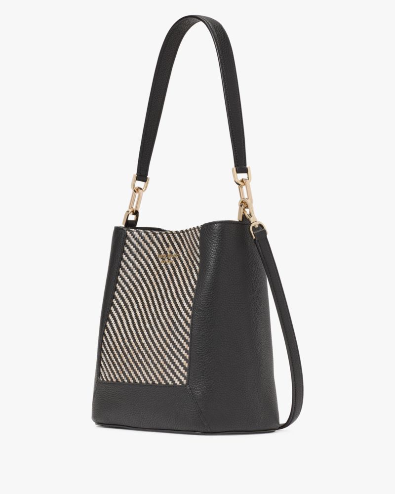 Lena Straw Bucket Bag