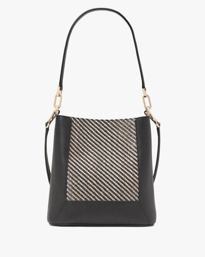 Lena Straw Bucket Bag