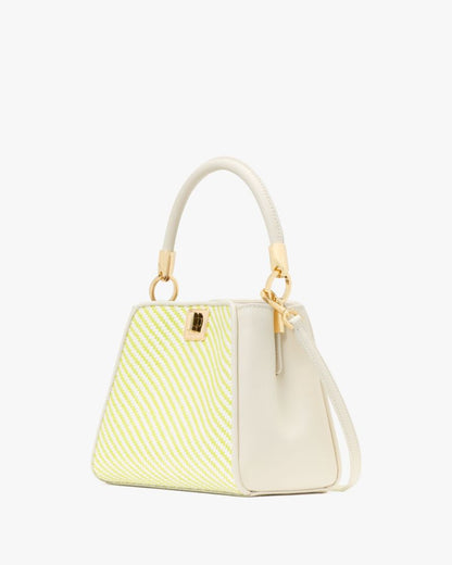 Phoebe Straw Small Top Handle Bag