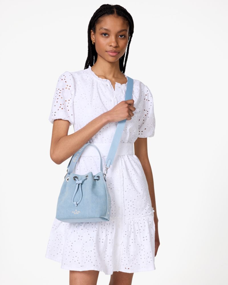 Kip Denim Bucket Bag