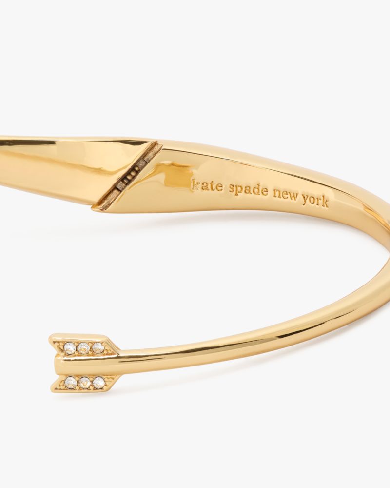 Lovestruck Heart And Arrow Hinged Cuff