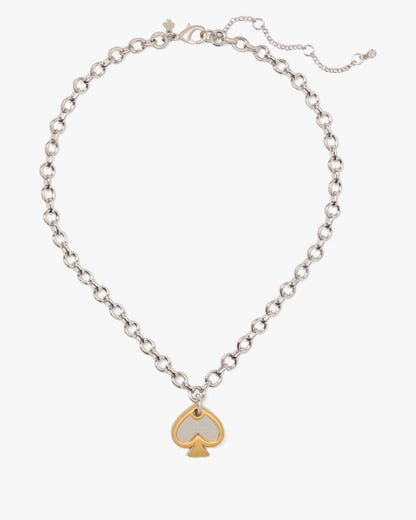 Statement Spade Charm Necklace
