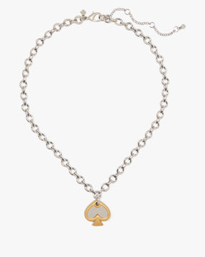Statement Spade Charm Necklace