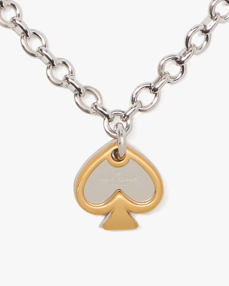 Statement Spade Charm Necklace