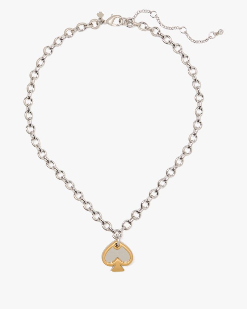Statement Spade Charm Necklace