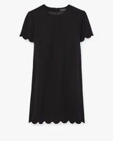 Scallop Shift Dress