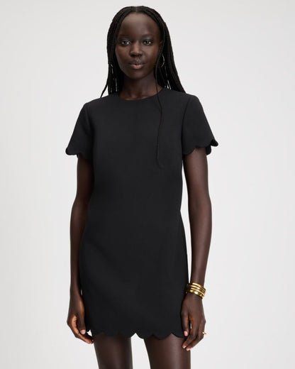 Scallop Shift Dress