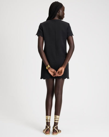 Scallop Shift Dress