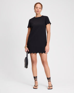 Scallop Shift Dress