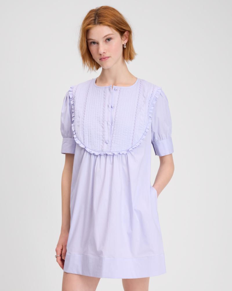 Scallop Bib Shift Dress