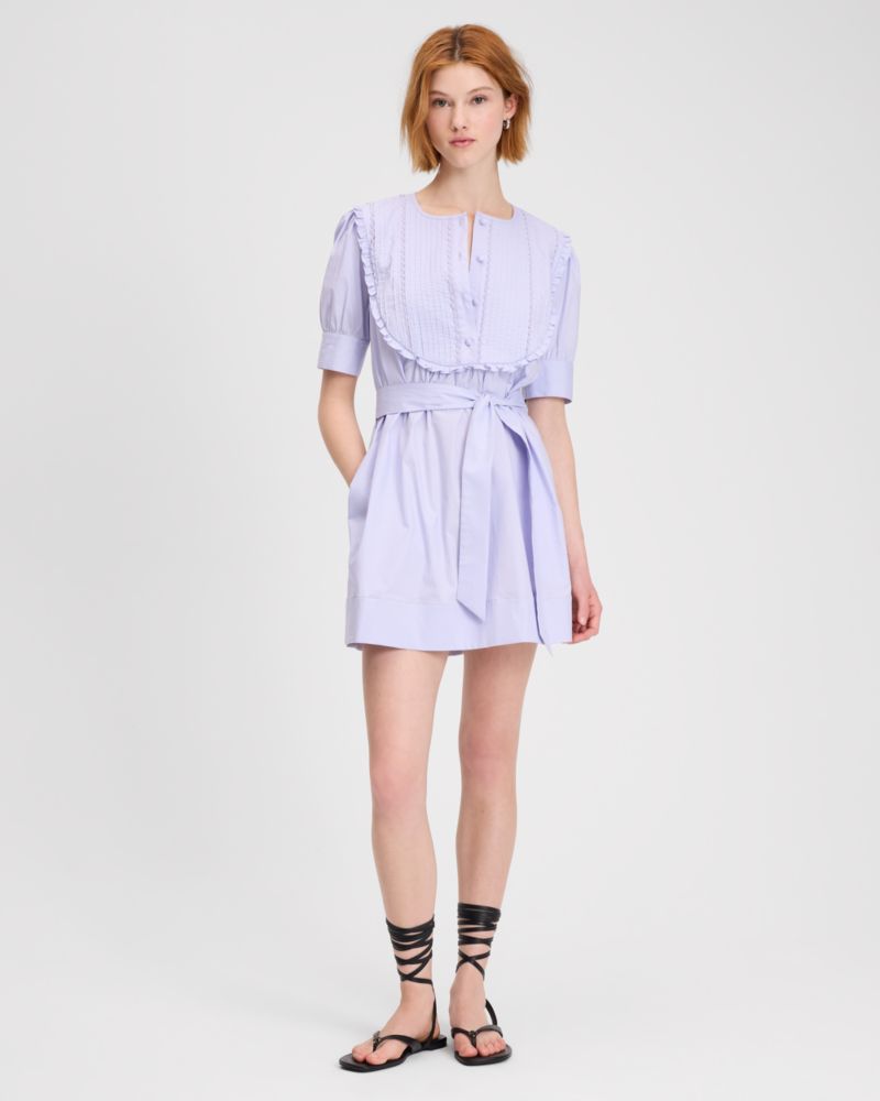 Scallop Bib Shift Dress