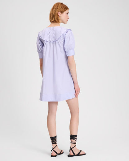 Scallop Bib Shift Dress