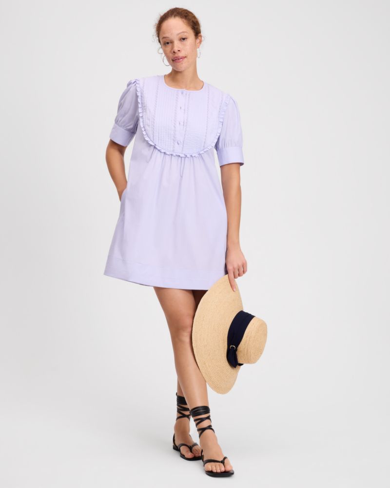 Scallop Bib Shift Dress
