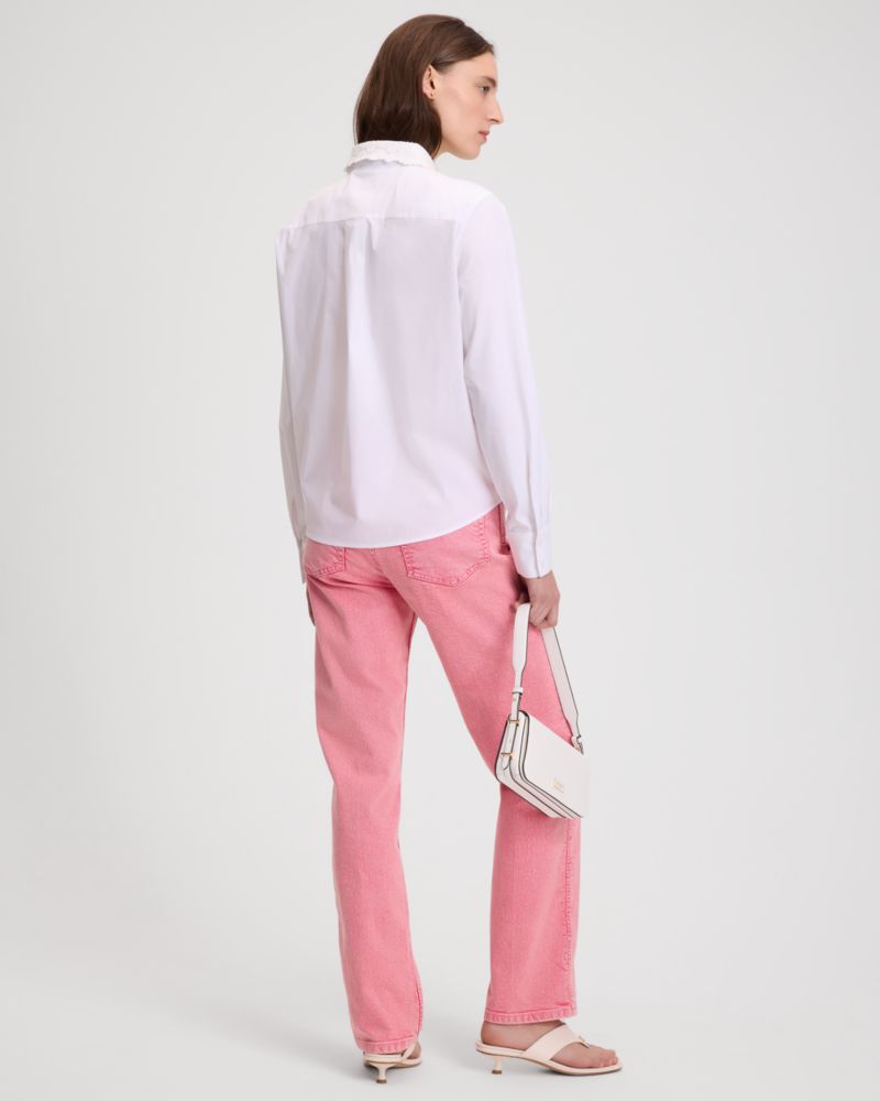 Daisy Lace Collar Button Up Shirt