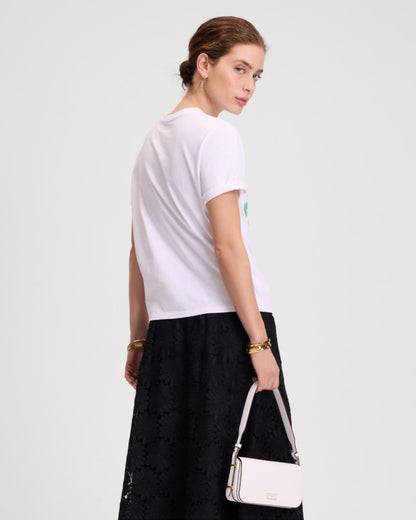 Floral Newspaper Tee