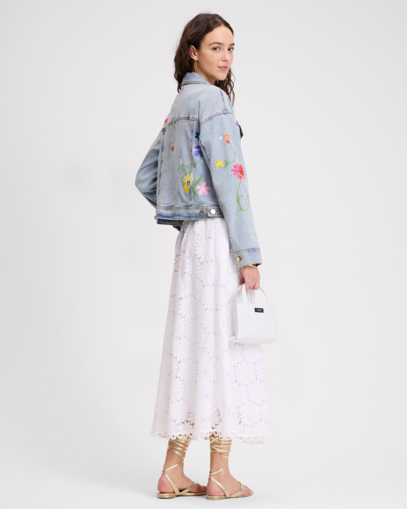 Floral Embroidered Denim Jacket