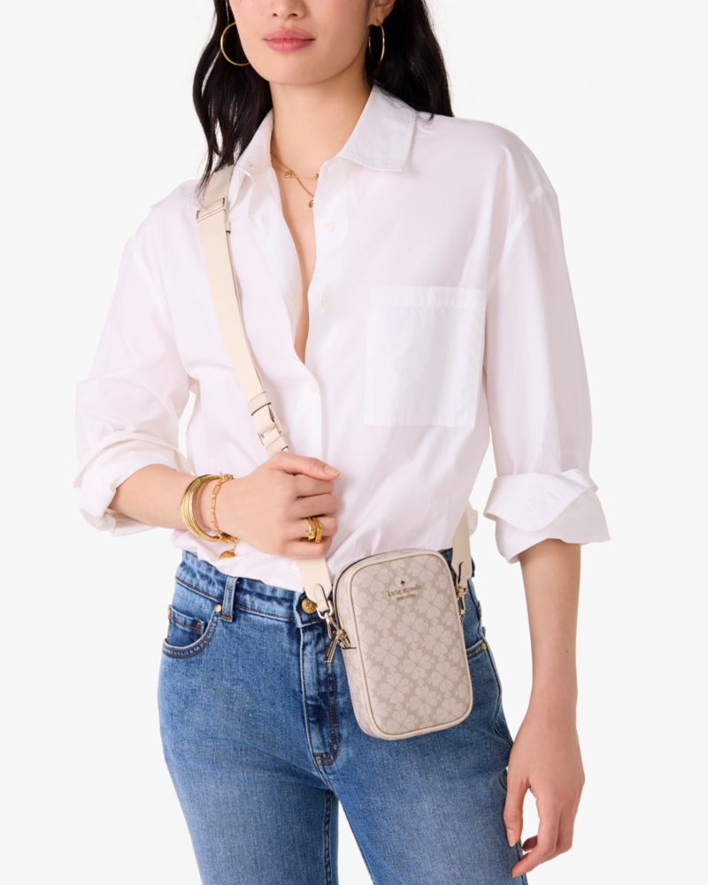 Spade Flower Phone Crossbody