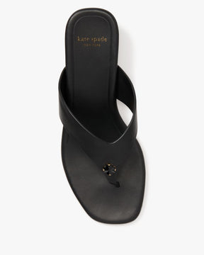 Spade Flower Kitten Heel Sandals