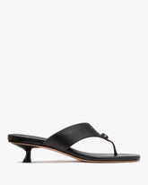 Spade Flower Kitten Heel Sandals