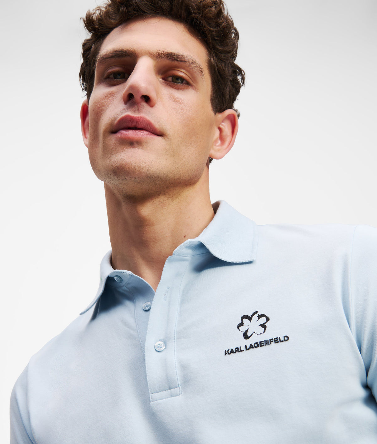 FLOWER PRINT POLO SHIRT