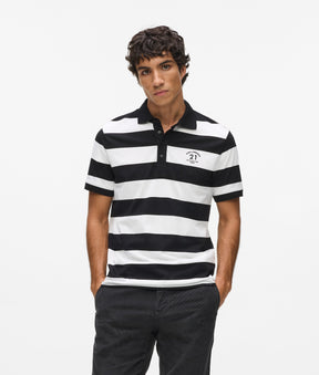 Striped polo shirt