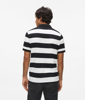 Striped polo shirt
