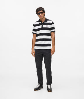 Striped polo shirt