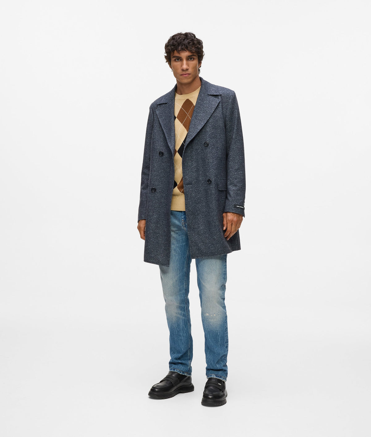 Double-breasted coat