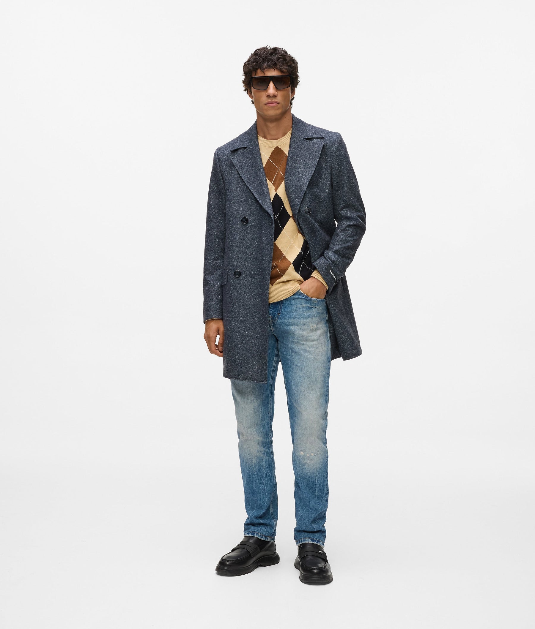 Double-breasted coat