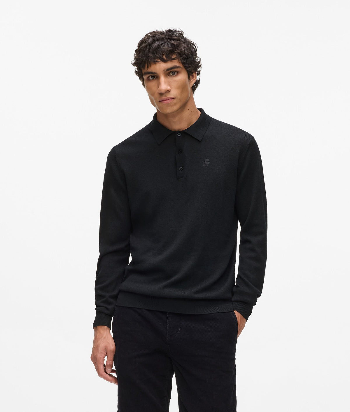 Long-sleeved polo shirt