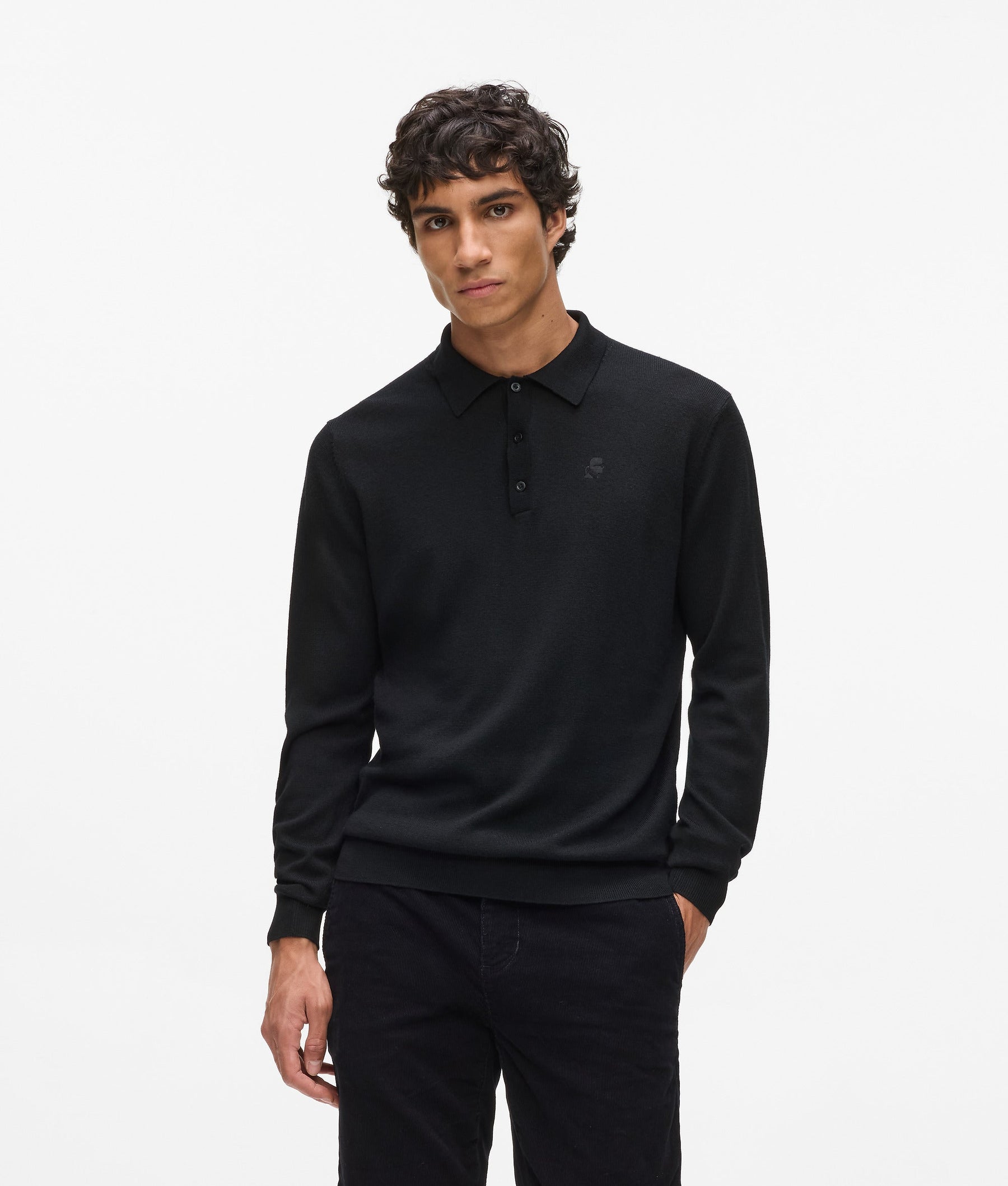 Long-sleeved polo shirt