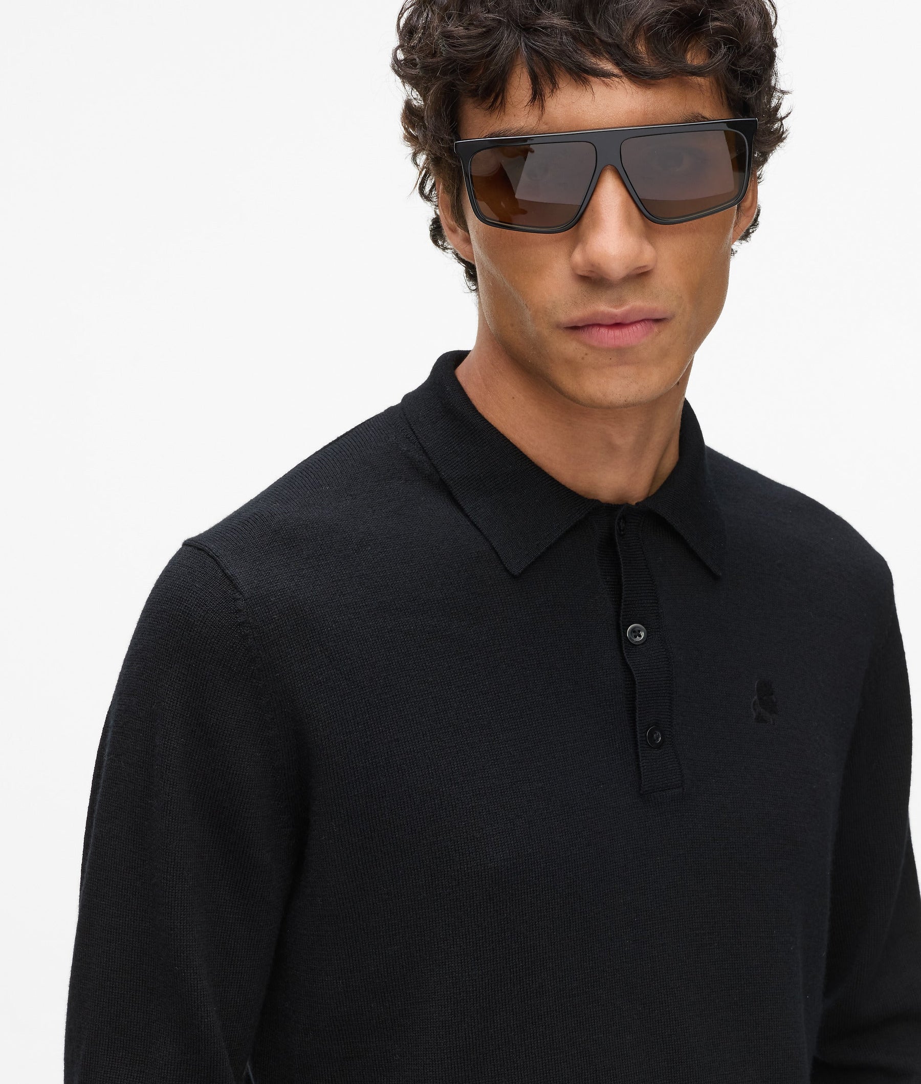 Long-sleeved polo shirt