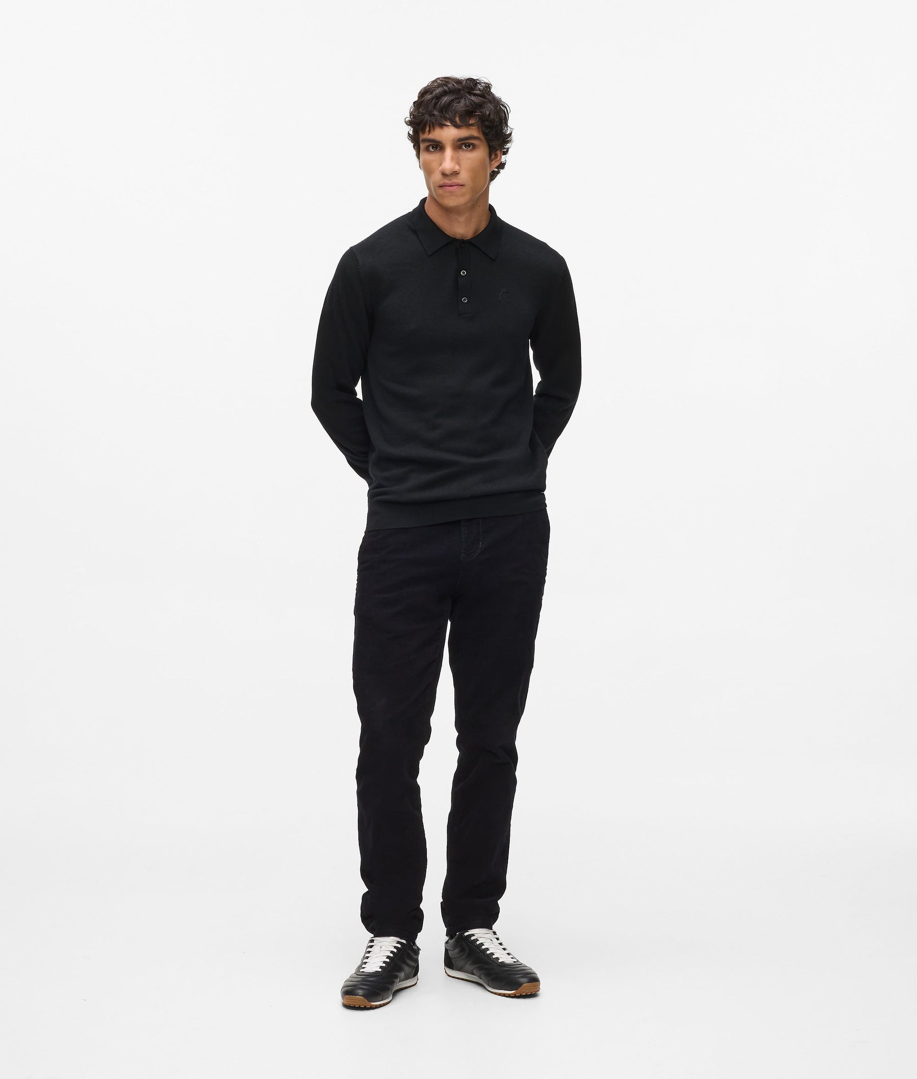 Long-sleeved polo shirt
