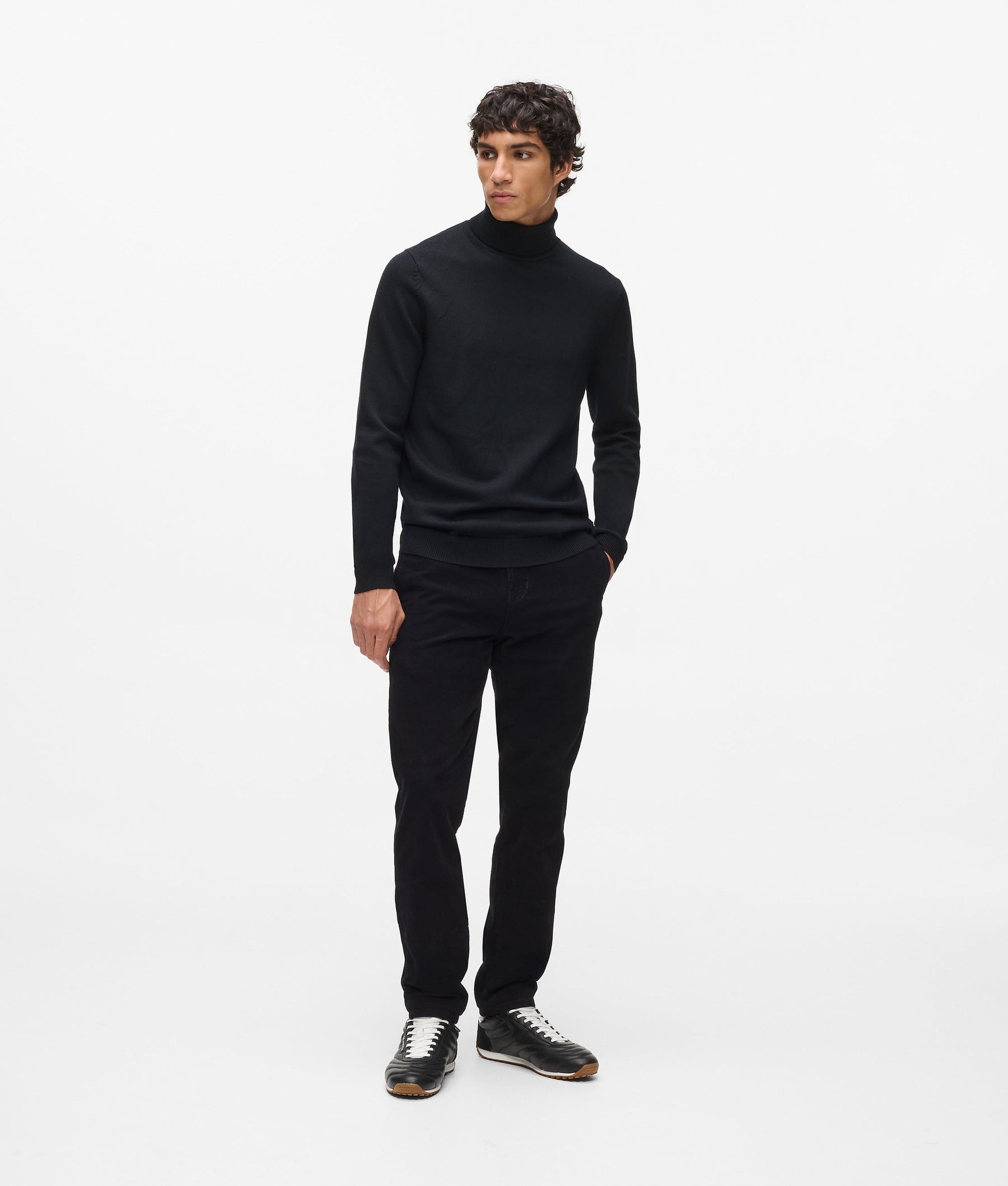 Monogram pin rollneck jumper