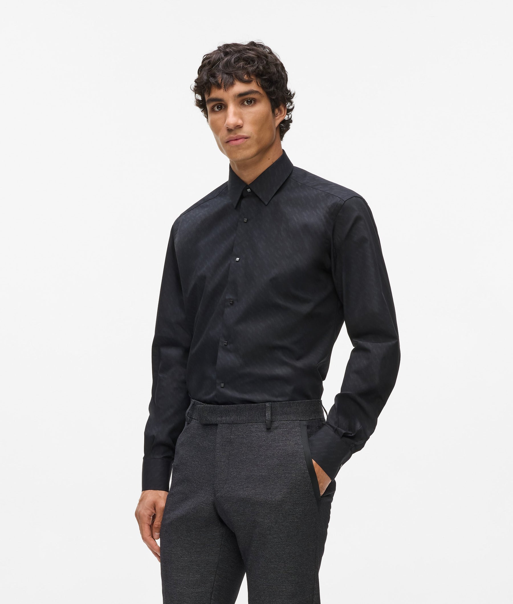 Square buttons shirt